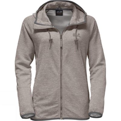 Jack Wolfskin Tongari Kapucnis - Női Dzseki - Szürke (Magyarország VQP056921)